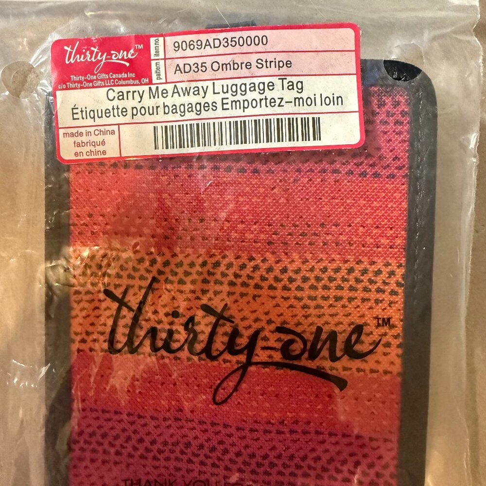 Thirty-One Carry Me Away Luggage Tag
